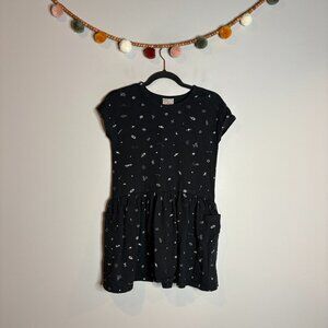 Hanna Andersson black galaxy space print dress